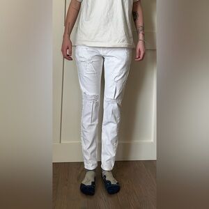 White Hollister Skinny Jeans